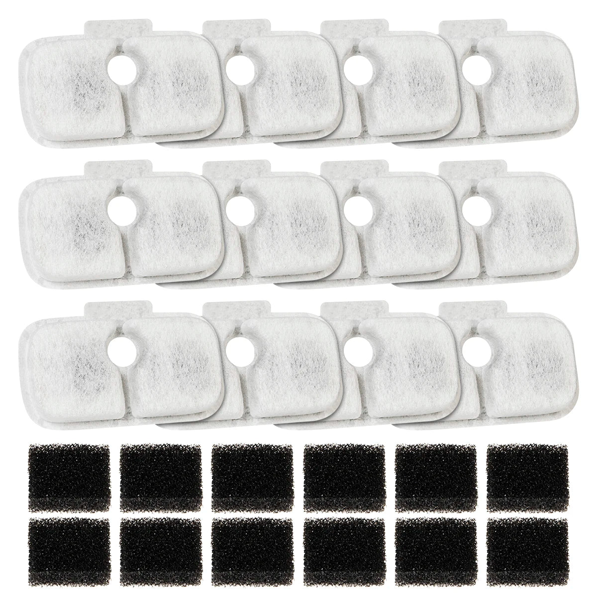 12 Piece PETLIBRO Dockstream Replacement Filter PLWF115 PLWF105 PLWF005 Cat Water Dispenser, Pet Water Dispenser 6-Month Set