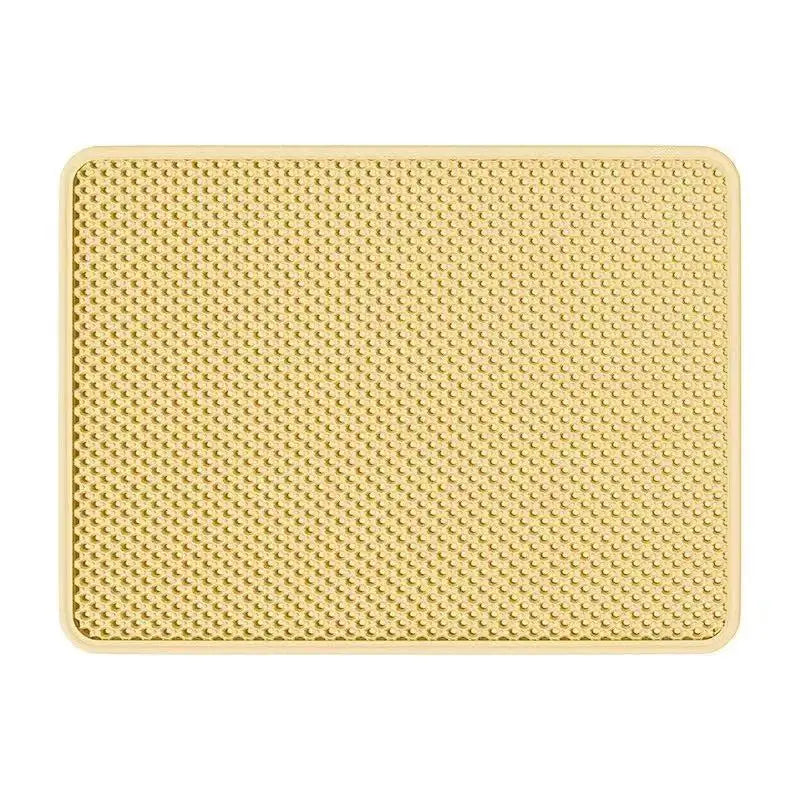 Cat Litter Mat, Double Layer Trapping Mat, Litter Box Filter Pad, Waterproof & Anti-Slip, Prevents Litter Tracking
