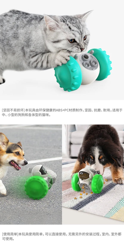 Pet supplies: balance car, wobbler, food dispenser, dog toy