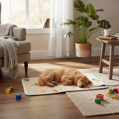 Pet Bed Bite Proof Pet Electric Blanket Thermostat Control Anti-scratch Cat Heating Pad Waterproof Cozy Pet Heating Mat Winter