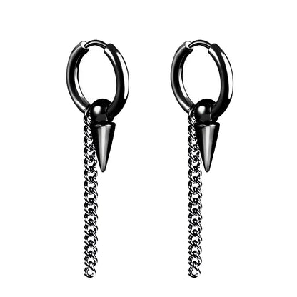 2pc Punk Stainless Steel Arrow Stud Earrings | Unisex Gothic Jewelry