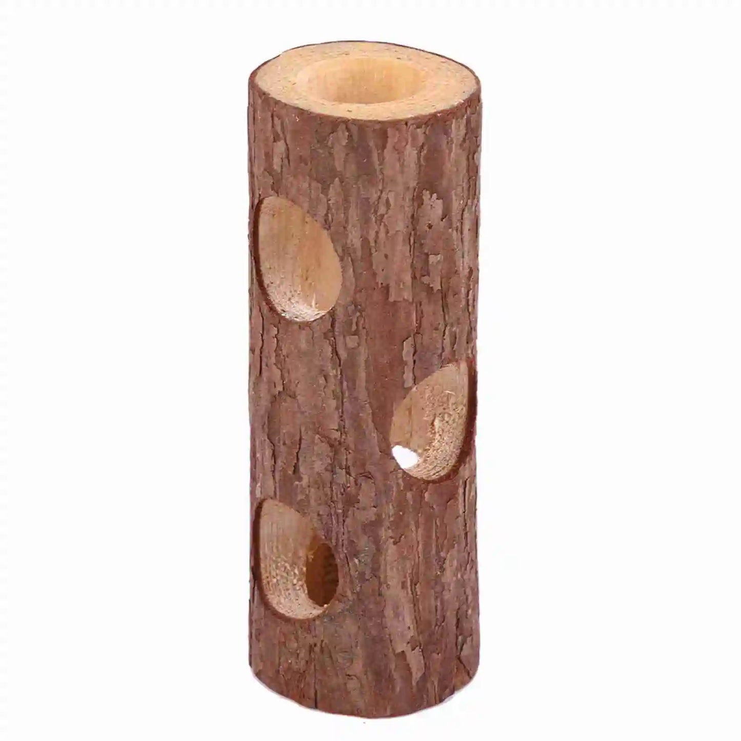 Wooden Hamster Tunnel Versatile Animal Exercise Tube Chew Toy for Rabbit Ferret Hamster Guinea Pig