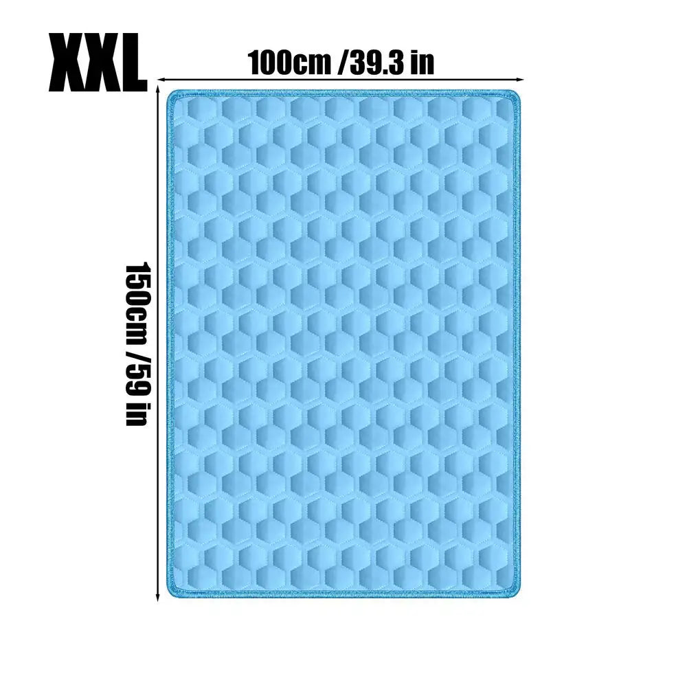 Pet Cooling Mat Chew-Resistant Cushion Pet Cats Bed Cooling Mat for Small Medium Large Breeds Animals Resting Camping Travel