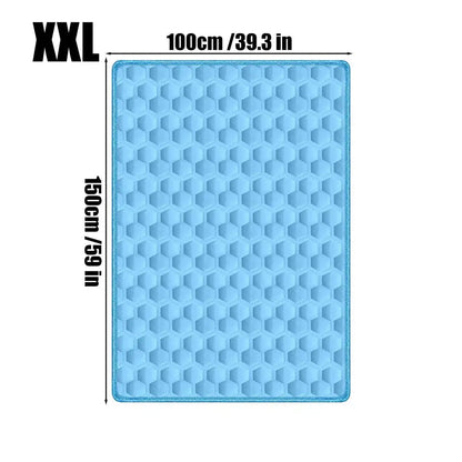 Pet Cooling Mat Chew-Resistant Cushion Pet Cats Bed Cooling Mat for Small Medium Large Breeds Animals Resting Camping Travel