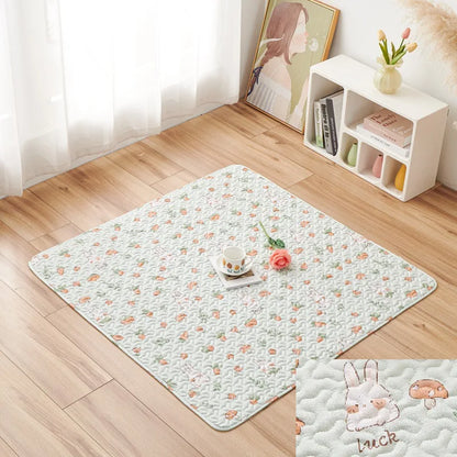 Rabbit Floor Mat Pet Sofa Cushion Training Pad Four Seasons Universal Cage Mat Cat Dog Sleeping Blanket Fence Pad Bunny Supplies