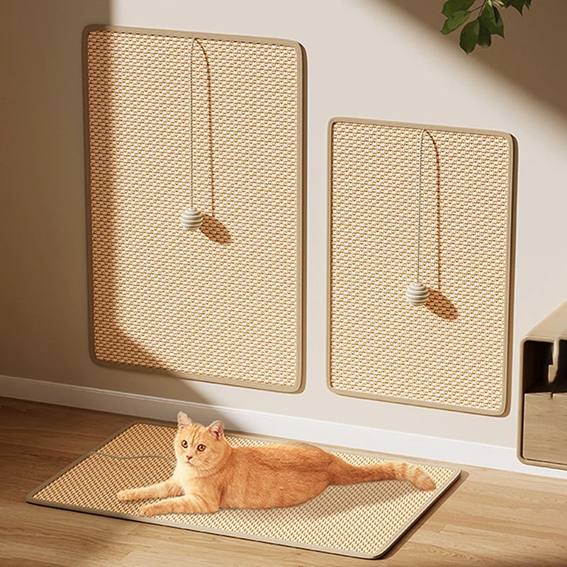 Durable Sisal Cat Scratch Pads, Cat Wall Pads, Sofa Claw Grinding Pads, Scratch Board Wall Stickers Cat Pet Toys Pet Accessories