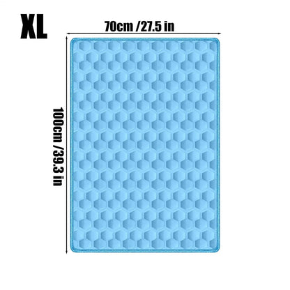 Pet Cooling Mat Chew-Resistant Cushion Pet Cats Bed Cooling Mat for Small Medium Large Breeds Animals Resting Camping Travel