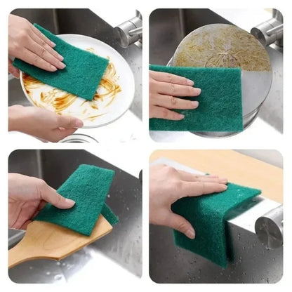Grit-Free Scrub Pads, 10/30 Pcs - Scratch-Free for Non-Stick Pans, Multipurpose Reusable Kitchen Sponges for Dishes, Pots & Grea