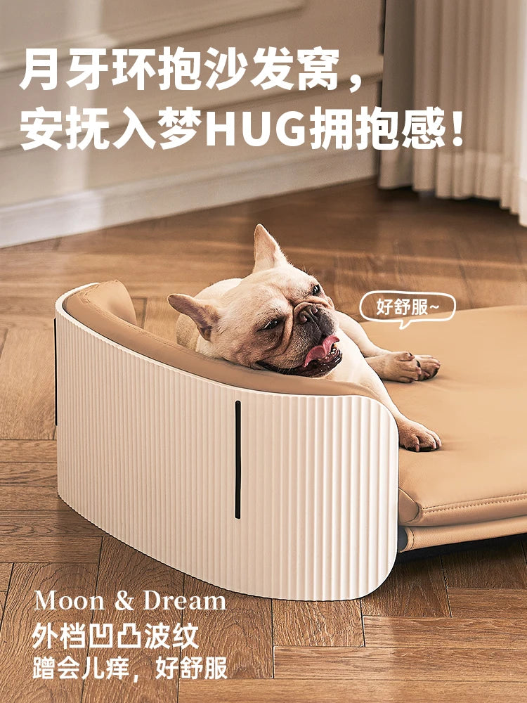 The kennel can be disassembled and washed, the pet sofa is universal cat kennel dog bed for all seasons
