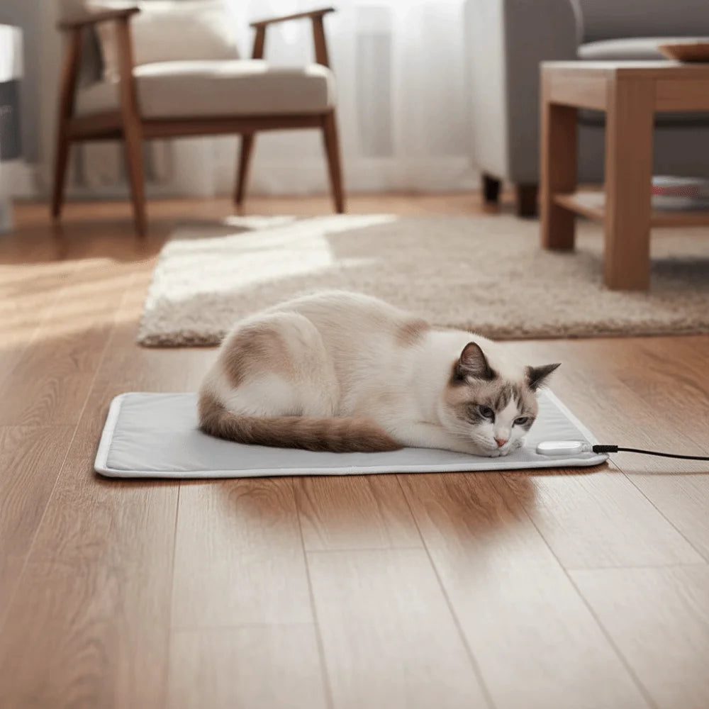 Pet Bed Bite Proof Pet Electric Blanket Thermostat Control Anti-scratch Cat Heating Pad Waterproof Cozy Pet Heating Mat Winter