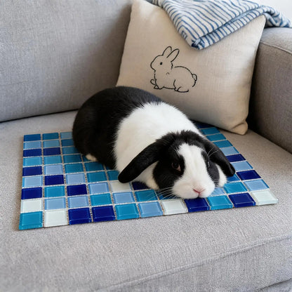 Rabbits Cooling Pad Scratch Resistant Pet Sleeping Cushion Hamster Cooling Mat For Dwarf Bunny Ferrets Squirrel Hedgehog