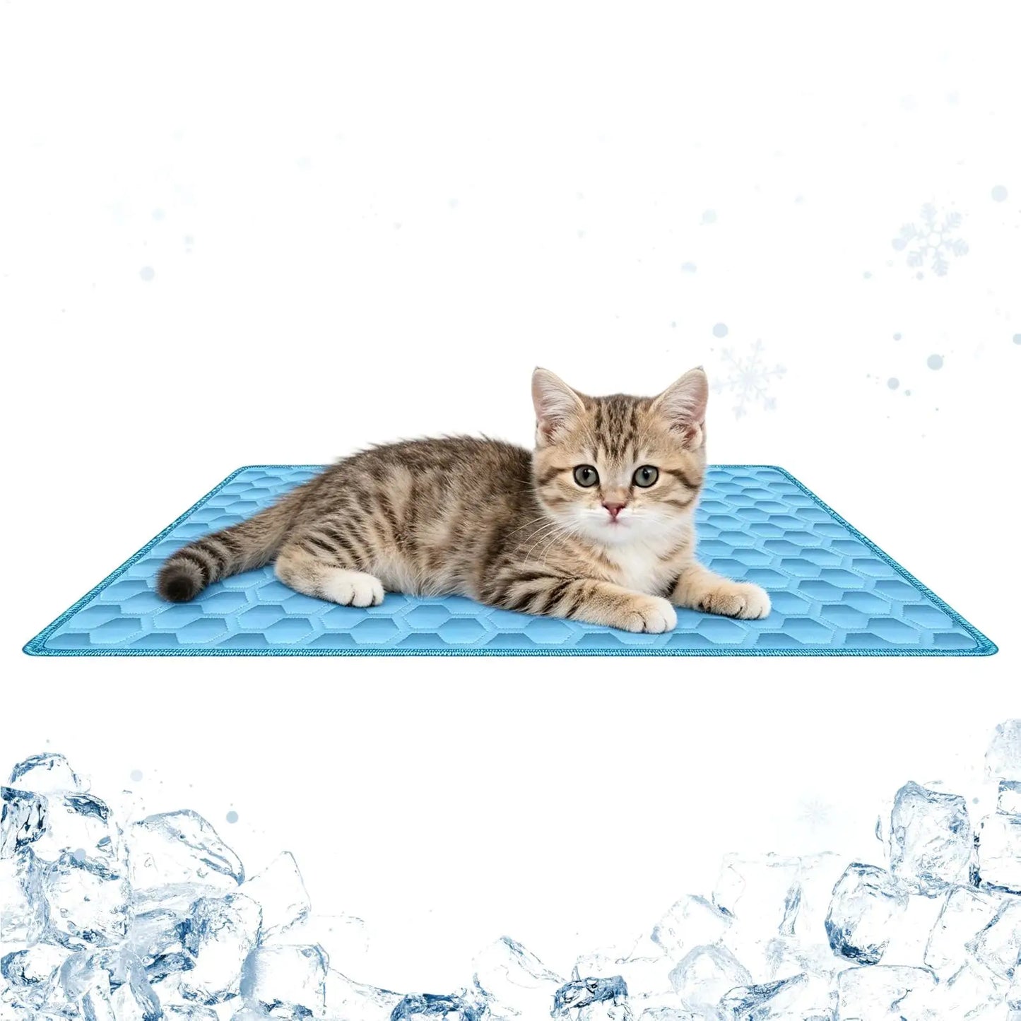 Pet Cooling Mat Chew-Resistant Cushion Pet Cats Bed Cooling Mat for Small Medium Large Breeds Animals Resting Camping Travel