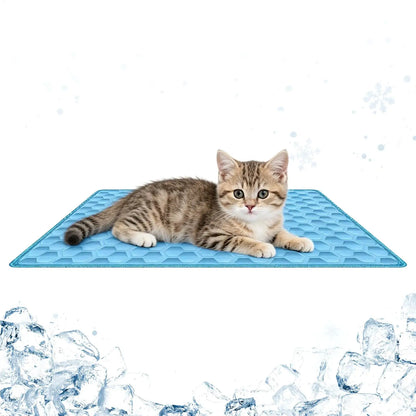 Pet Cooling Mat Chew-Resistant Cushion Pet Cats Bed Cooling Mat for Small Medium Large Breeds Animals Resting Camping Travel