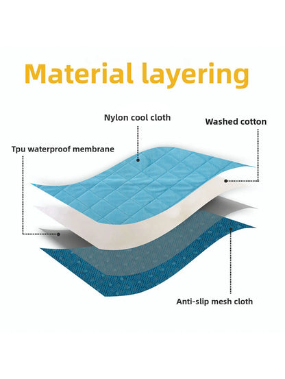 Summer Pet Ice Pad Dog Bed | Breathable Mesh Bed | Cat and Dog Cooling Pad, Suitable for Small and Large Pets, Dog Supplies.