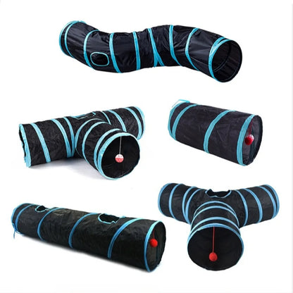 Cat Tunnel Toys Pet Supplies Cat S T Pass Play Tunnel Foldable Cat Tunnel Cat Toy Breathable Drill Barrel Cat Interactive Toys