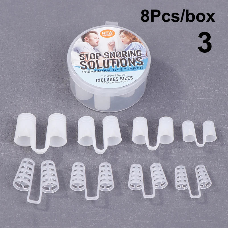 Silicone Anti Snore Nasal Dilators | Professional Sleeping Aid Nose Clips