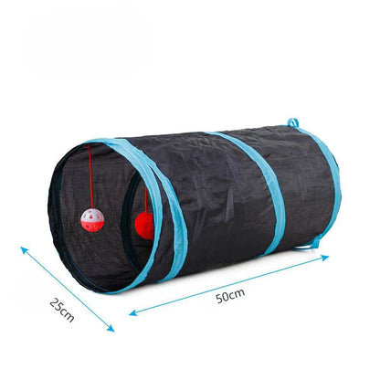 Cat Tunnel Pet Tube Collapsible Play Toy Indoor Outdoor Kitty Puppy Toys for Puzzle Exercising Hiding Training