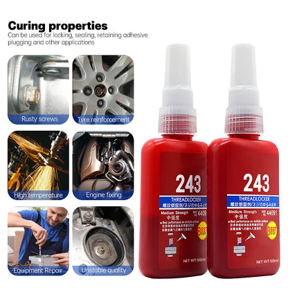 50ml Threadlocker Anaerobic Glue | Anti-Loose Screw Fastening Sealant