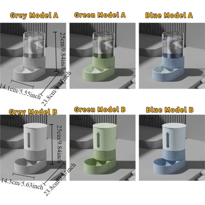 Transparent Automatic Pet Feeder Large Capacity Detachable Pet Water Dispenser Plastic Spill Proof Pet Water Fountain