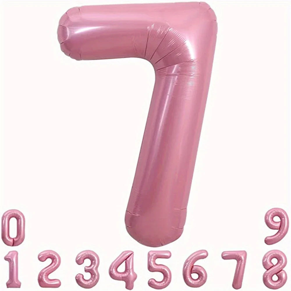 Pink Foil Number Balloon 40 inch | Birthday Party Decor