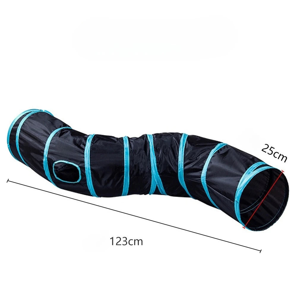 Cat Tunnel Toys Pet Supplies Cat S T Pass Play Tunnel Foldable Cat Tunnel Cat Toy Breathable Drill Barrel Cat Interactive Toys