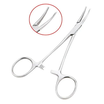 Stainless Steel Hemostatic Forceps | Multi-Purpose Surgical Clips and Mosquito Pliers