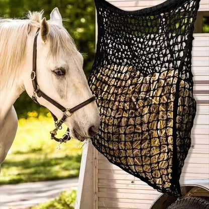 Hay Net for Horses Slow Feed Hay Bag for Horses Goat Sheep Large Capacity Hanging Hay Feeder Bag