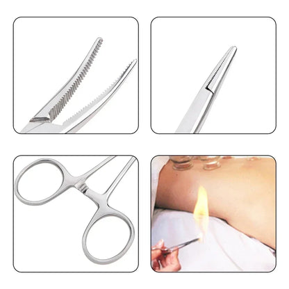 Stainless Steel Locking Forceps | Multi-Purpose Hemostatic Clamp for Fishing and Crafting