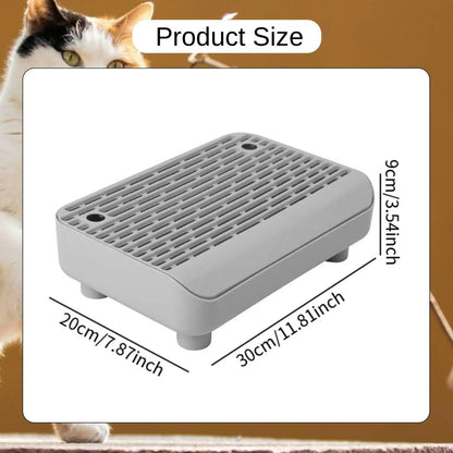 Cat Litter Box Step Non Slip Double Layer Washable Pad for Litter Box Cabinet for Cats