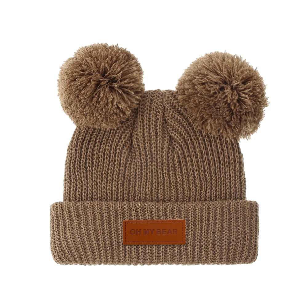 Solid Knit Baby Beanie | Unisex Infant Hat for Fall and Winter