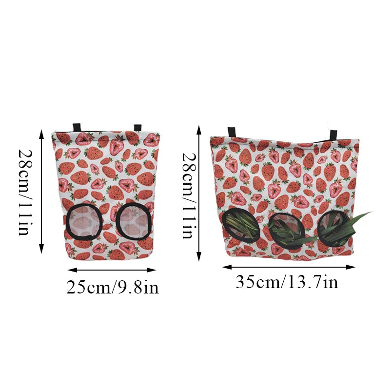 Rabbit Hay Bag Hay Dispenser For Guinea Pig Chinchilla Food House For Hay Guinea Pigs Feeder Hay Bag For Rabbits Pet Products