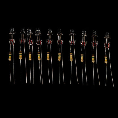 Neon Indicator Light Bulbs with Resistor | 220V Red Blue Green 4x10mm 5x13mm