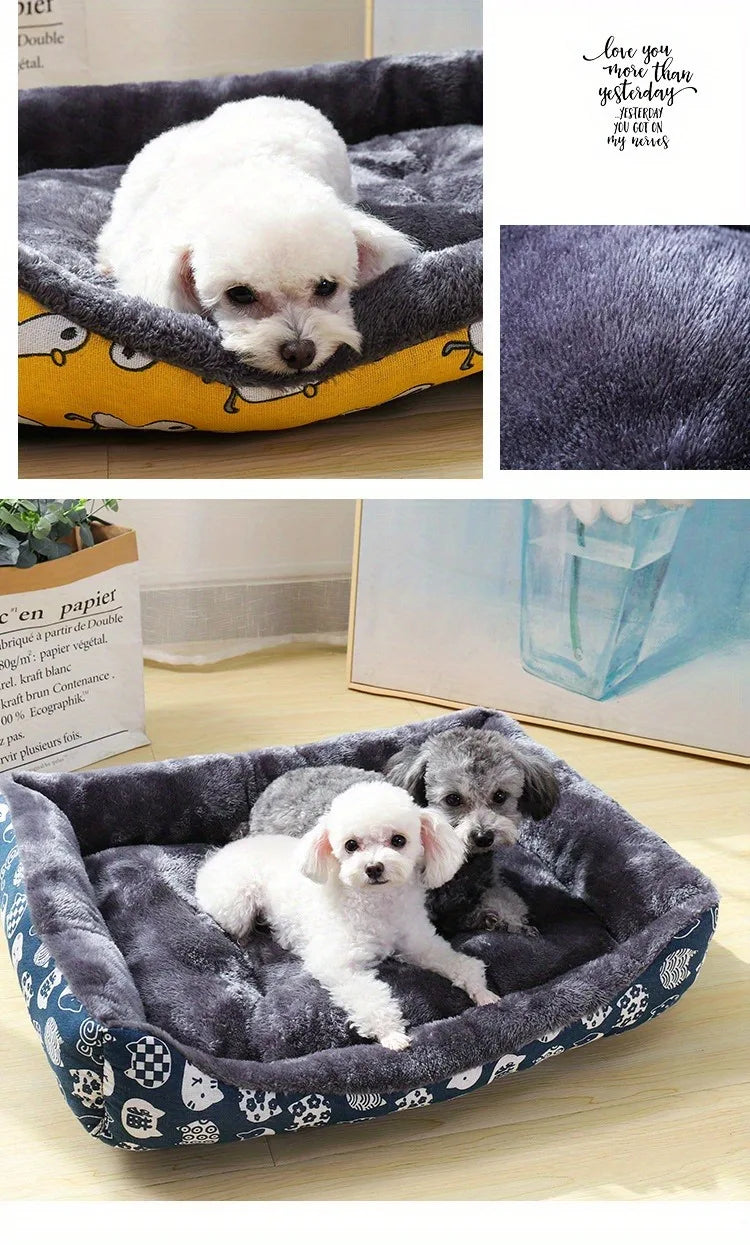 Pet Dog Bed Sofa Mats Winter Pet Products Coussin Chien Accessories Dogs Basket Supplies For Large Medium Small House Cat Bed