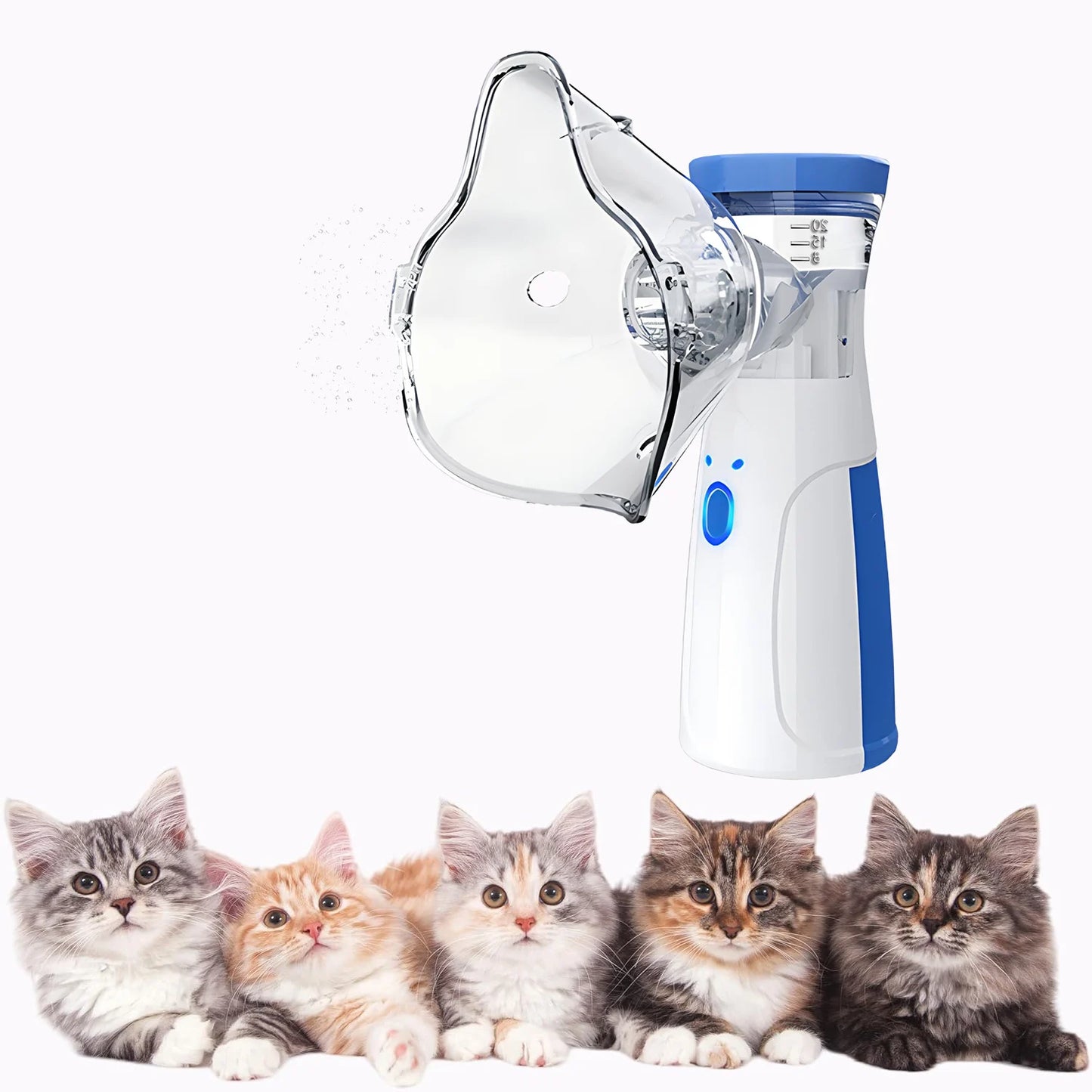 Pet Asthma Inhaler Nebulizer for Respiratory Relief Easy-to-Use Veterinary Animals Device Promotes Pet Health