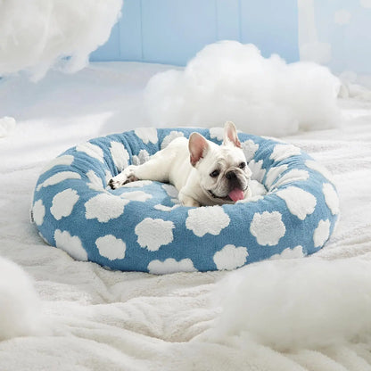 Round Pet Bed for Dogs Cats All Seasons Warm Winter Soft Comfortable Cushion Dog Beds for Large Dogs Dog Accessories Cat Bed