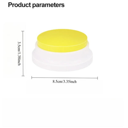 Pet Communication Button Recordable Talking Training Buzzer Cat Dog Toys Talking Starters  Speaking Button Portable Pet Supplies
