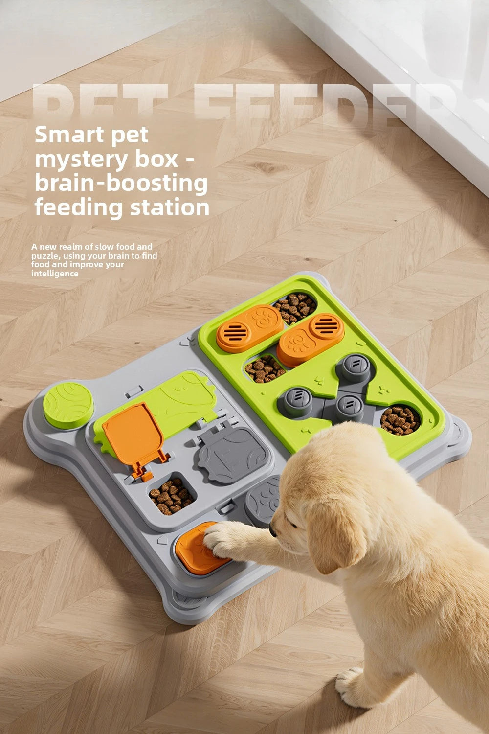 Pet Puzzle Feeder Toy: Interactive Treat Dispenser Designed for IQ Training, Perfect for Small to Medium Dogs, New Arrival.