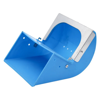 1Pc Blue Rabbit Feed Box Hopper Rabbit Cage Hanging Feed Trough Hamster Bunny Guinea Pig Eating Drinking Bowl Livestock Supplies