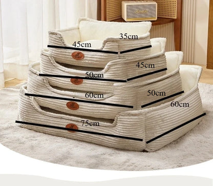 Pet Bed for Dogs and Cats Washable Dog Sofa for Small To Medium Breeds All-Season Mat Cozy Durable Dog Accessories Pet Supplies