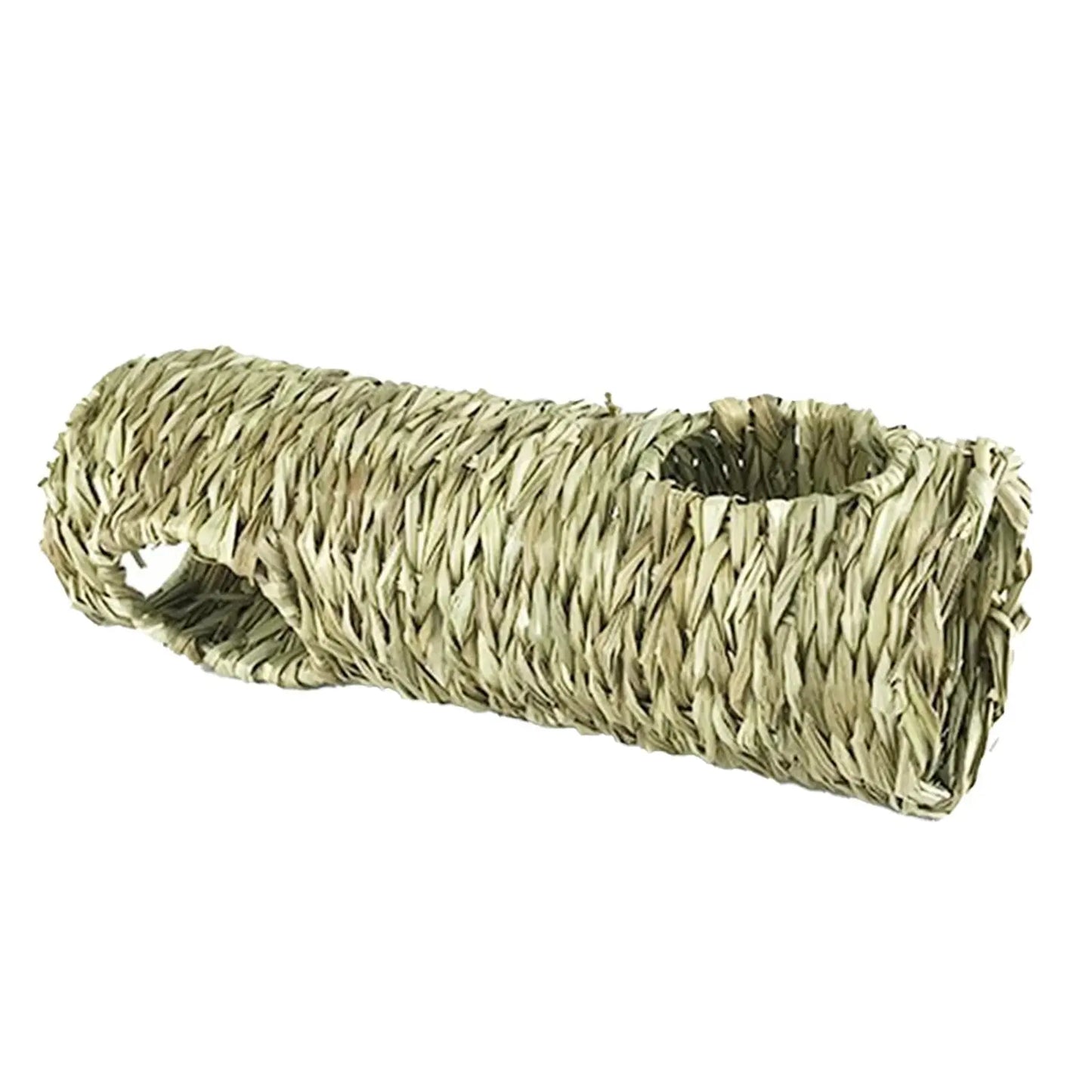 Hamster Grass Tunnel Interactive Toy Cage Chew Toys Rabbit Tunnel Tube Straw