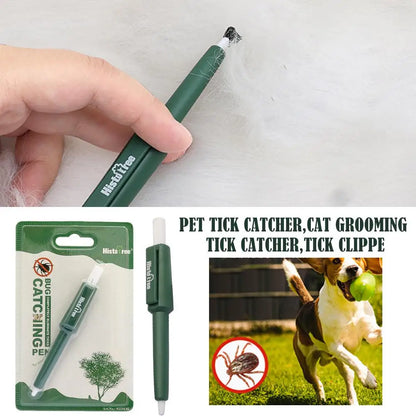 1 Pc Pet Tick Remover Tool Durable Family Pet Flea Control Waterproof Portable Rustproof Tick Removal Pen For Cat Dog And Humans