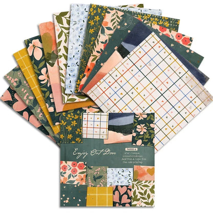 24 Sheets Craft Paper Pads | Origami Scrapbooking Background Paper