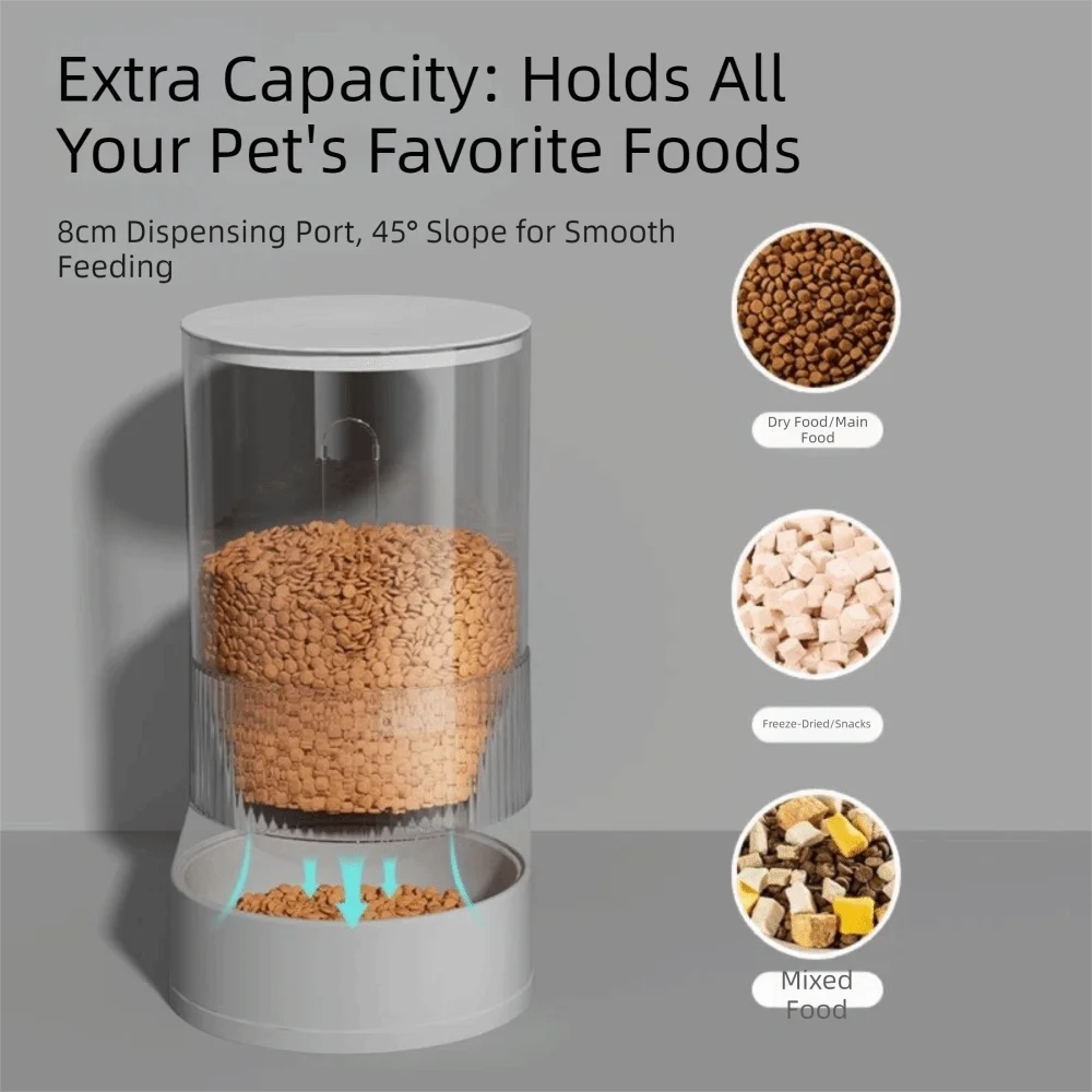 Transparent Automatic Pet Feeder Large Capacity Detachable Pet Water Dispenser Plastic Spill Proof Pet Water Fountain