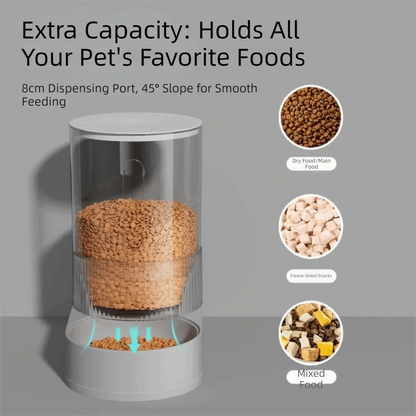 Transparent Automatic Pet Feeder Large Capacity Detachable Pet Water Dispenser Plastic Spill Proof Pet Water Fountain