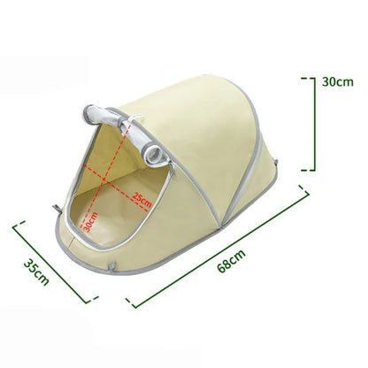 Portable Foldable Pet Tent House Breathable Mesh Dog Cat Bed Waterproof Oxford Puppy Kennel Indoor Outdoor Camping Sunproof Smal