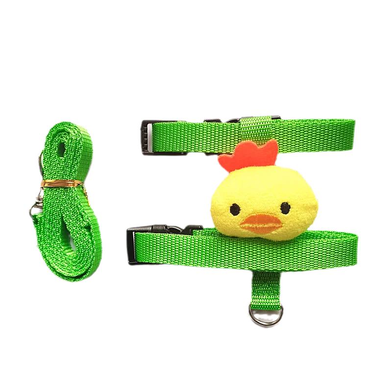 Small Animals Outdoor Wakling Supplies Cartoon Style Rabbit Harness and Leash Set for Bunnies Guinea Pig Bunny Accessoris Pet