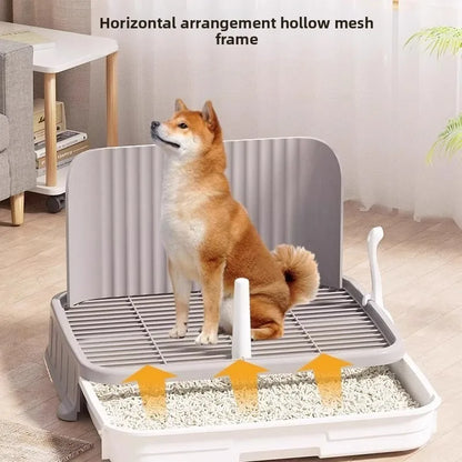 Pet-specific Training Toilet Indoor Pet Cleaning Products Anti-stepping Plastic Dog Pee Pad Holder Removable Net Reusable Tray