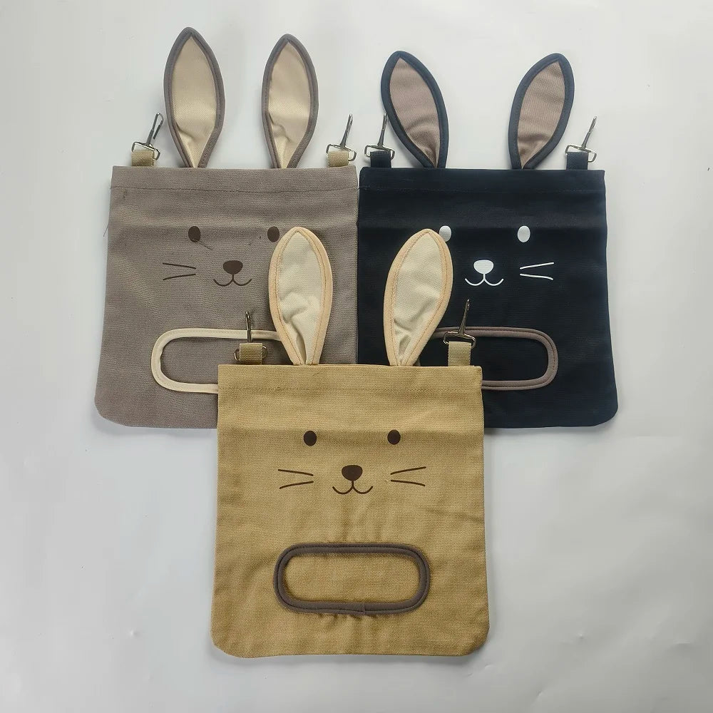 New Rabbit Hanging Hay Bag Shaped Feeding Feed Package Convenient Multiple Colors Available Small Pet Supplies