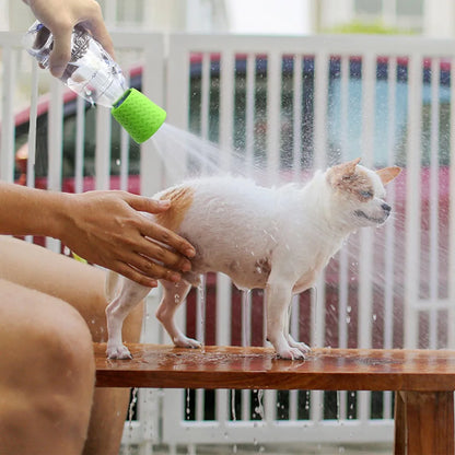 Pet Shower Silicone Portable Pet Shower Head Outdoor Cat and Dog Shower Cleaning Supplies Portable Universal Water Bottle