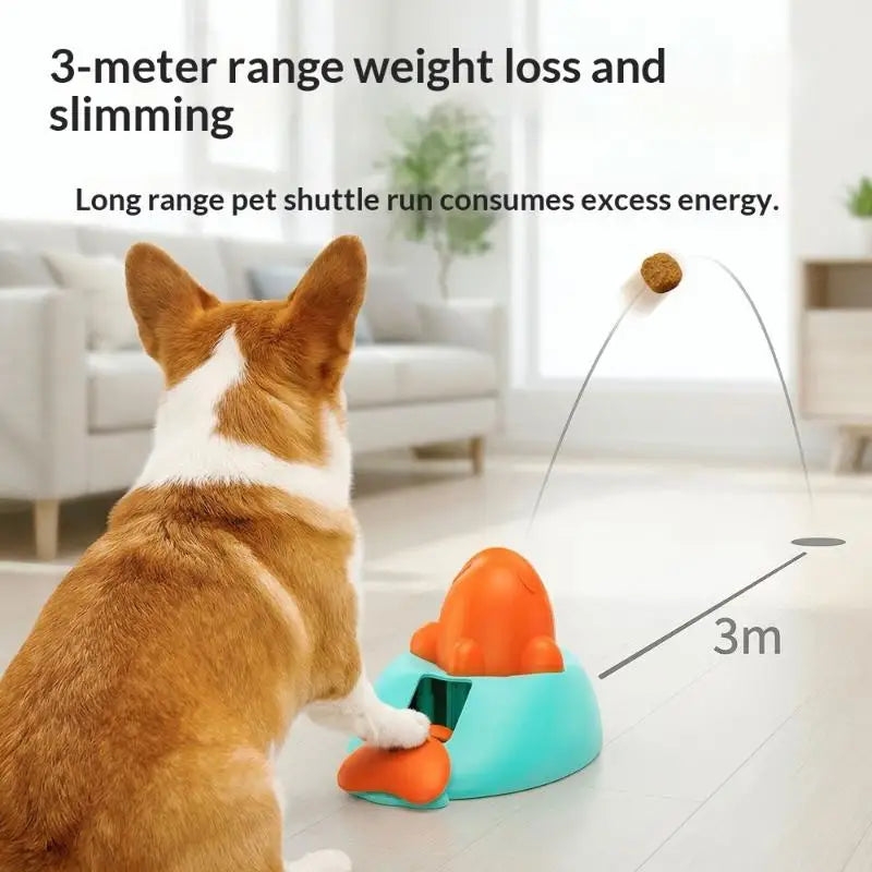 Pet Training Feeding Toys Interactive Dog Food Launcher Training Puzzle Toy For Dogs Cats Fun Feeding Machine Pet Training Toy
